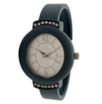Load image into Gallery viewer, 6 Cuff Bangles Solid Color and Rhinestones Watch