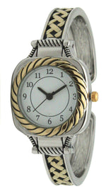 Load image into Gallery viewer, 6 Square Face Cuff Bangle Watch