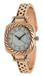 Load image into Gallery viewer, 6 Square Face Cuff Bangle Watch