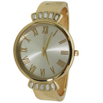 Load image into Gallery viewer, 6 Rhinestones Bold Cuff Bangle Watch