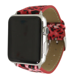 6 Printed Animal Print Faux Leather Buckle Apple Watch Band
