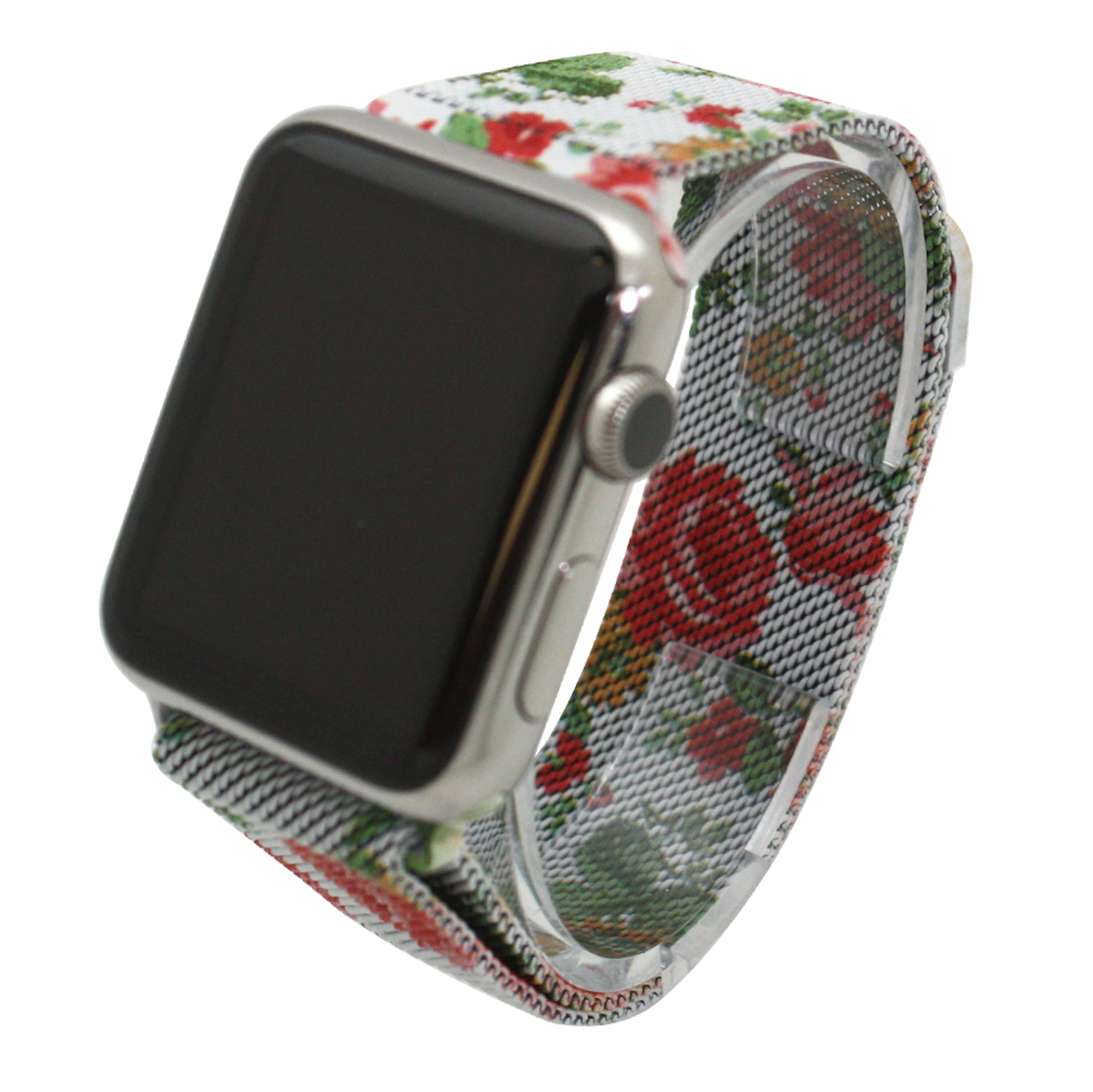 6 Printed Mesh Magnetic Apple Watch Band