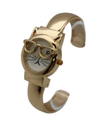 Load image into Gallery viewer, 6 Cuff Bangles Cat Face Watch
