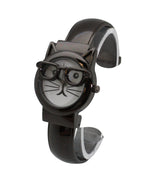 Load image into Gallery viewer, 6 Cuff Bangles Cat Face Watch
