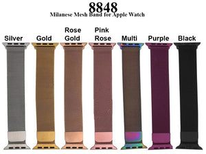 6 Solid Mesh Magnetic Apple Watch Band