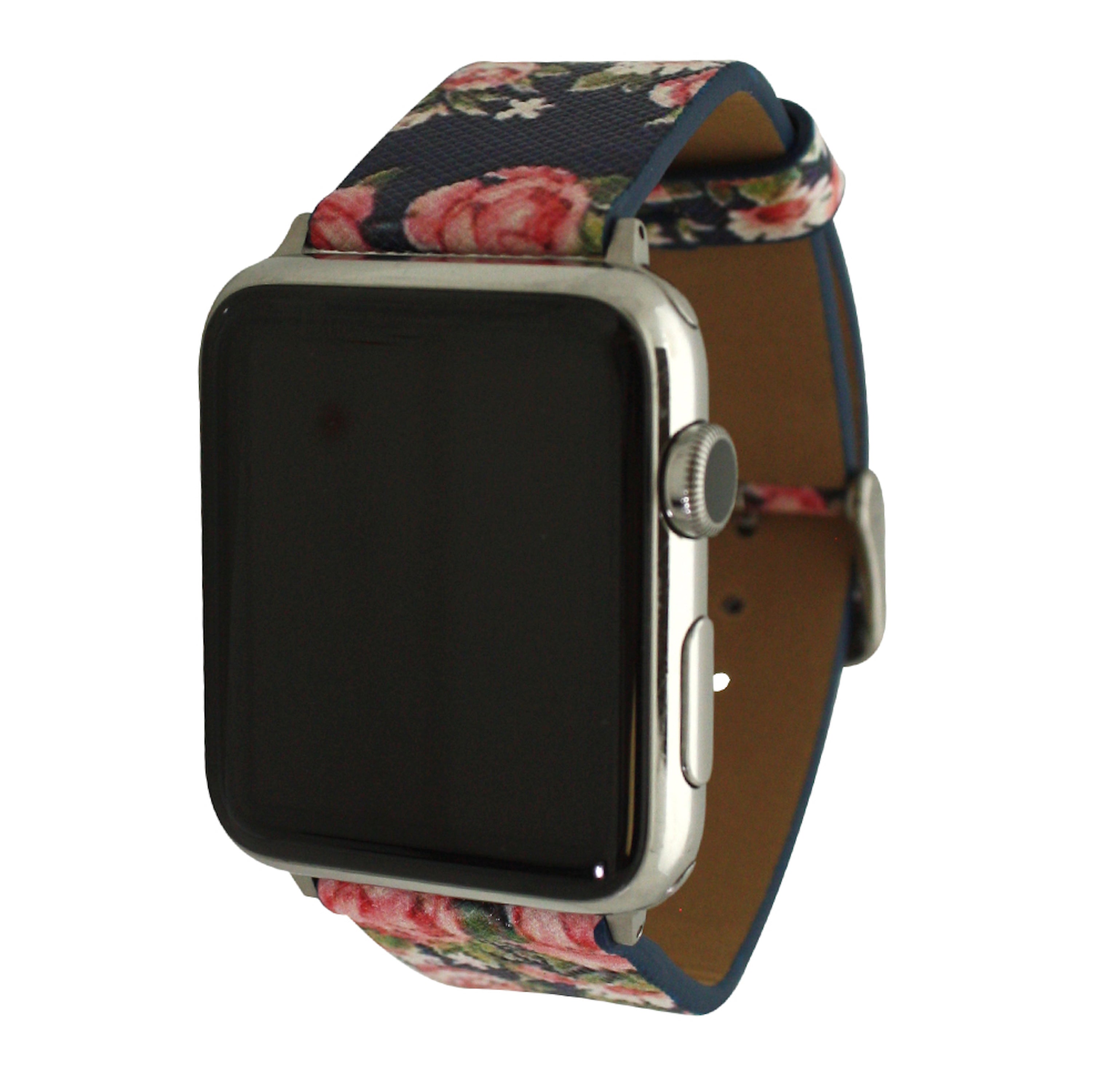6 Printed Classic Faux Leather Buckle Apple Watch Band