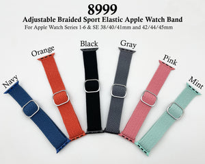 6 Solid Braided Apple Watch Band