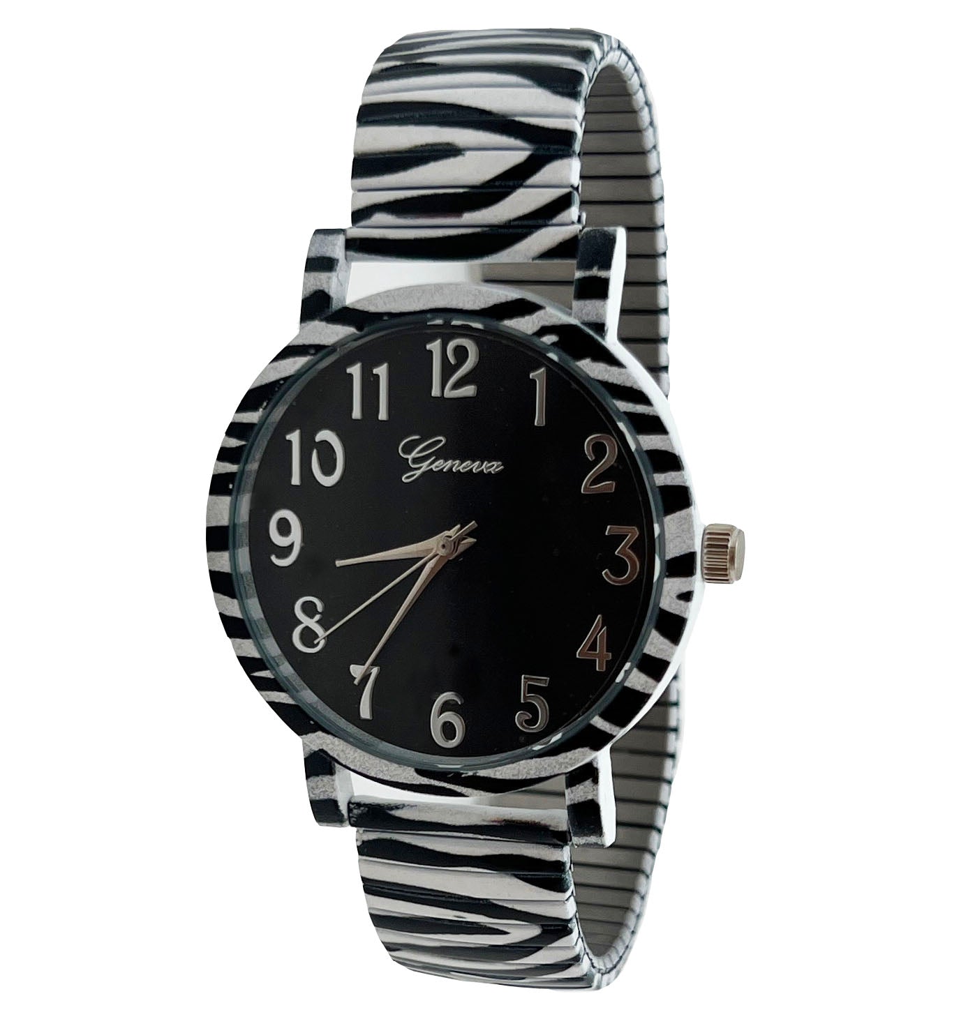 6 Animal Print Stretch Bands Watches