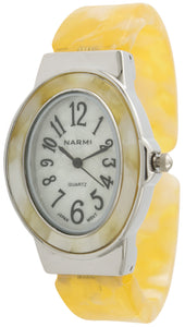 6 Narmi Women's Tortoise Cuff Watches