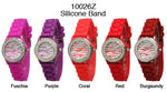 Load image into Gallery viewer, 6 Geneva Silicon Strap Band Watches w / rhinestones
