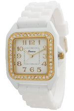 Load image into Gallery viewer, 6 Geneva Silicone Style Watches w/rhinestones
