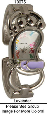Load image into Gallery viewer, 6 Geneva Enamel Charm Watches
