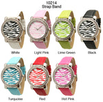 Load image into Gallery viewer, 6 Narmi Zebra Strap Watches
