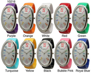 6 Geneva Silicone Strap Band Watches