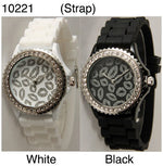 Load image into Gallery viewer, 6 Narmi Silicone Strap Band Watches w/rhinestones
