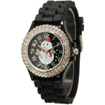 Load image into Gallery viewer, 6  Geneva Snow Man Silicone Strap Watches
