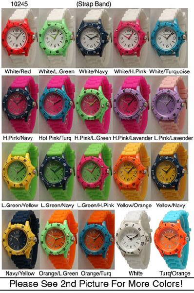 6 Narmi Silicone Strap Band Watches