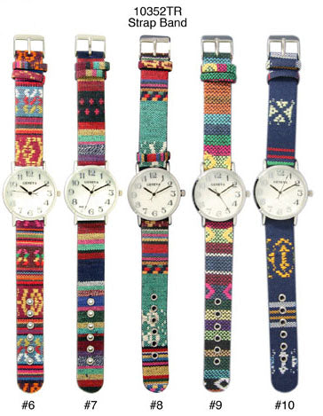 6 Geneva Tribal Band Watches