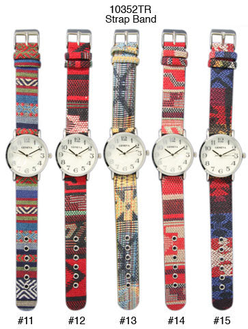 6 Geneva Tribal Band Watches