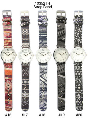 6 Geneva Tribal Band Watches