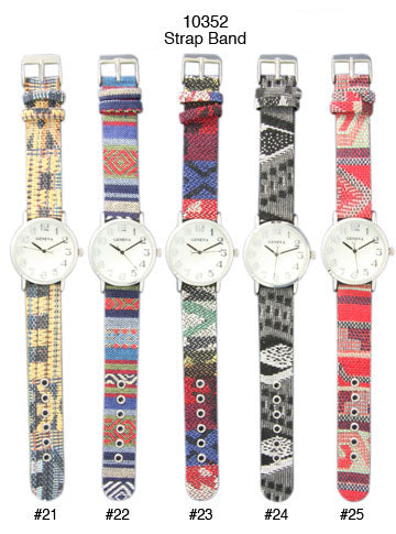 6 Geneva Tribal Band Watches