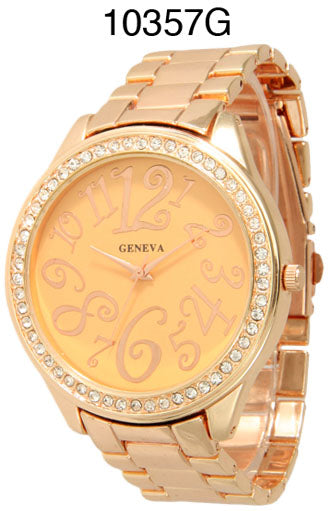 6 Geneva Closed Band Watches