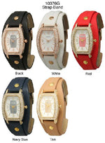 Load image into Gallery viewer, 6 Geneva Strap Band Watches
