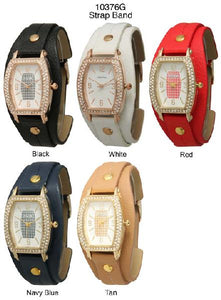 6 Geneva Strap Band Watches