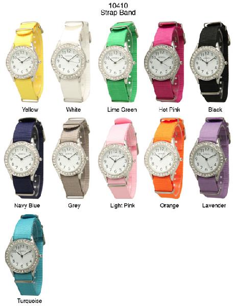 6 Geneva Strap Band Watches