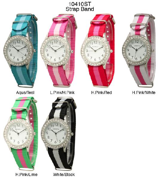 6 Geneva Strap Band Watches