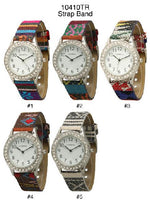 Load image into Gallery viewer, 6 Geneva Strap Band Watches
