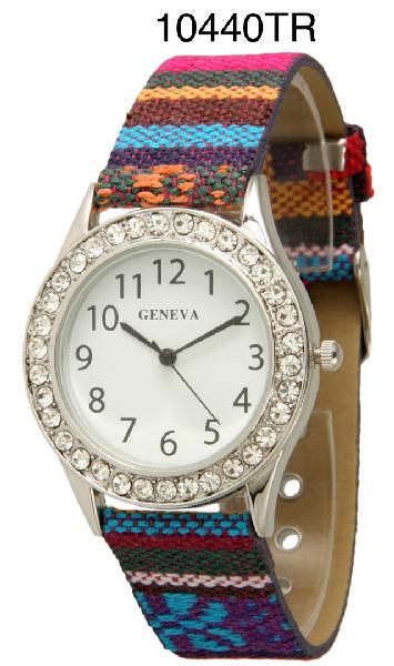 6 Geneva Strap Band Watches