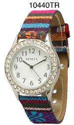 Load image into Gallery viewer, 6 Geneva Strap Band Watches
