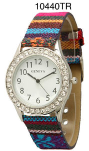 6 Geneva Strap Band Watches