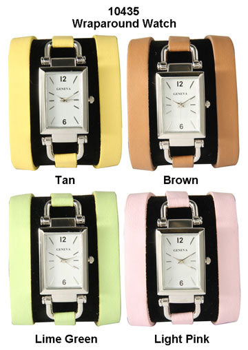 6 Geneva Wraparound Watches