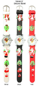 6 Silicone Band Christmas Watches