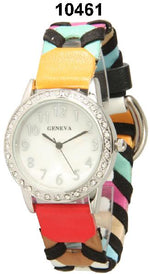 Load image into Gallery viewer, 6 Geneva Strap Band Watches
