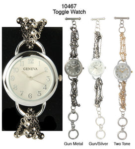 6 Geneva Toggle Band Watches