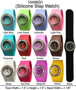 Load image into Gallery viewer, 6 Geneva Silicone Slap on Watches
