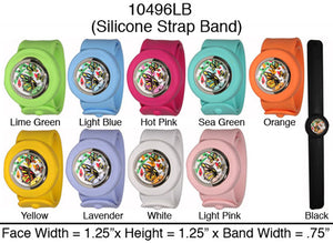 6 Silicone Slap Band Watches