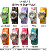 Load image into Gallery viewer, 6 Geneva Silicone Slap Band Watches
