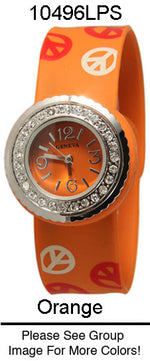 Load image into Gallery viewer, 6 Geneva Silicone Slap Band Watches
