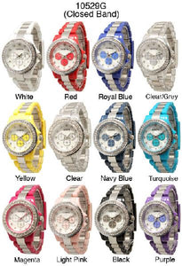 6 Geneva Women's Closed Band Watches