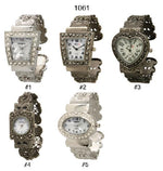 Load image into Gallery viewer, 6 marcasite cuff watches
