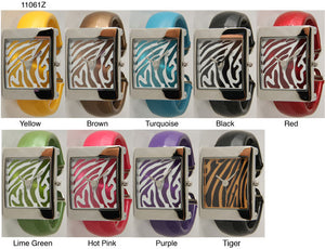 6   Narmi cuff bangles zebra face