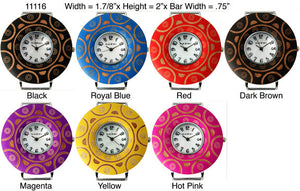 6 Narmi wood solid bar watch faces