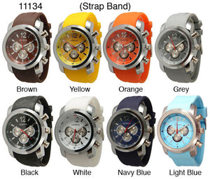 6 Silicone Strap Band Watches