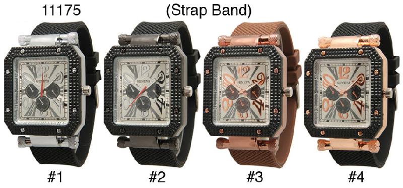 6 Silicone Strap Band Watches