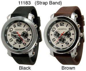 6 Silicone Strap Band Watches