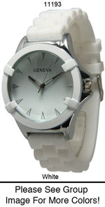 Load image into Gallery viewer, 6 Geneva Silicone Strap Band Watches
